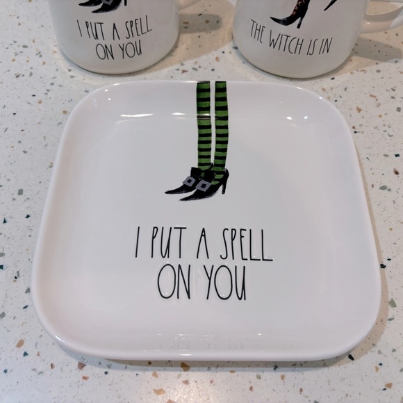 Rae Dunn Halloween Witch Mugs & Tray Dish I Put A Spell On You The Witch Is In - Picture 5 of 14